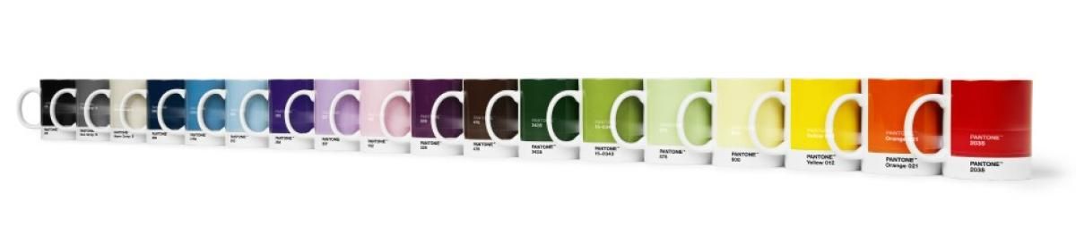 PANTONE Kopp med hank, 375ml, Black