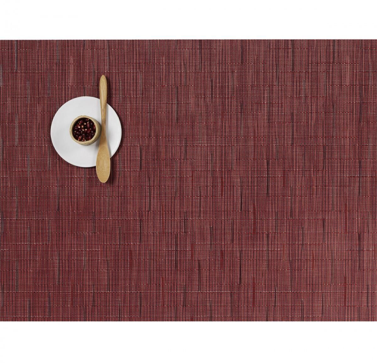 CHILEWICH Bamboo Spisebrikke 36x48cm CRANBERRY