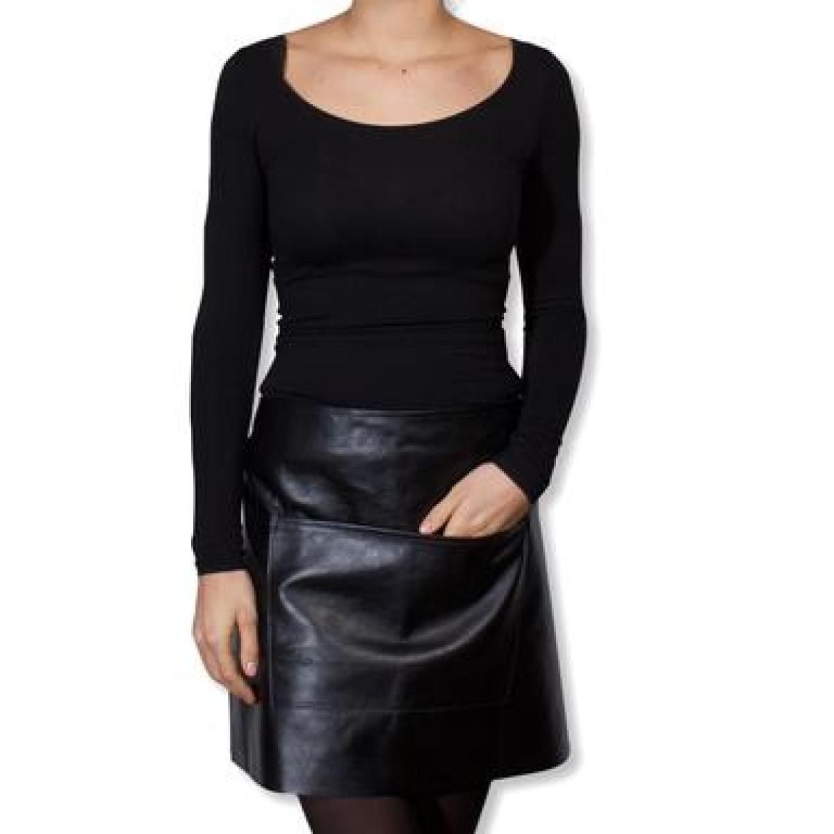 DUTCHDELUXES Waist Serveringsforkle | kort | skinn | Sort