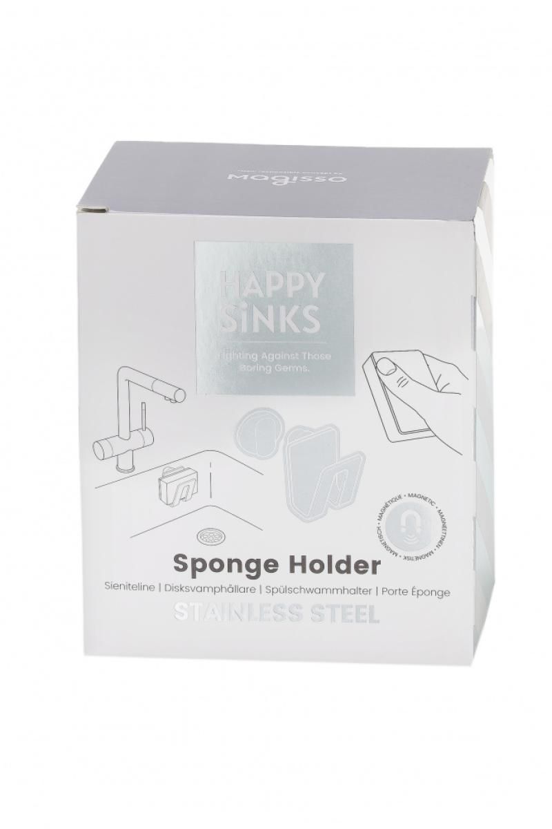 HAPPY SINKS Magnetisk Svampeholder i stål
