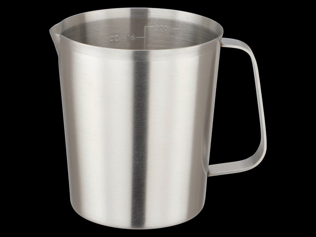 WEIS Målebeger i stål, 500ml
