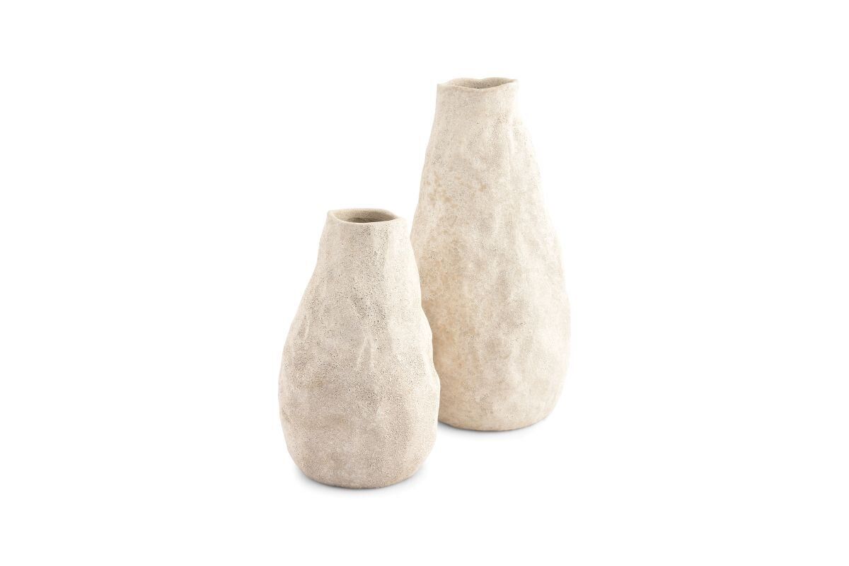 SP COLLECTION Cave Vase stor, Beige