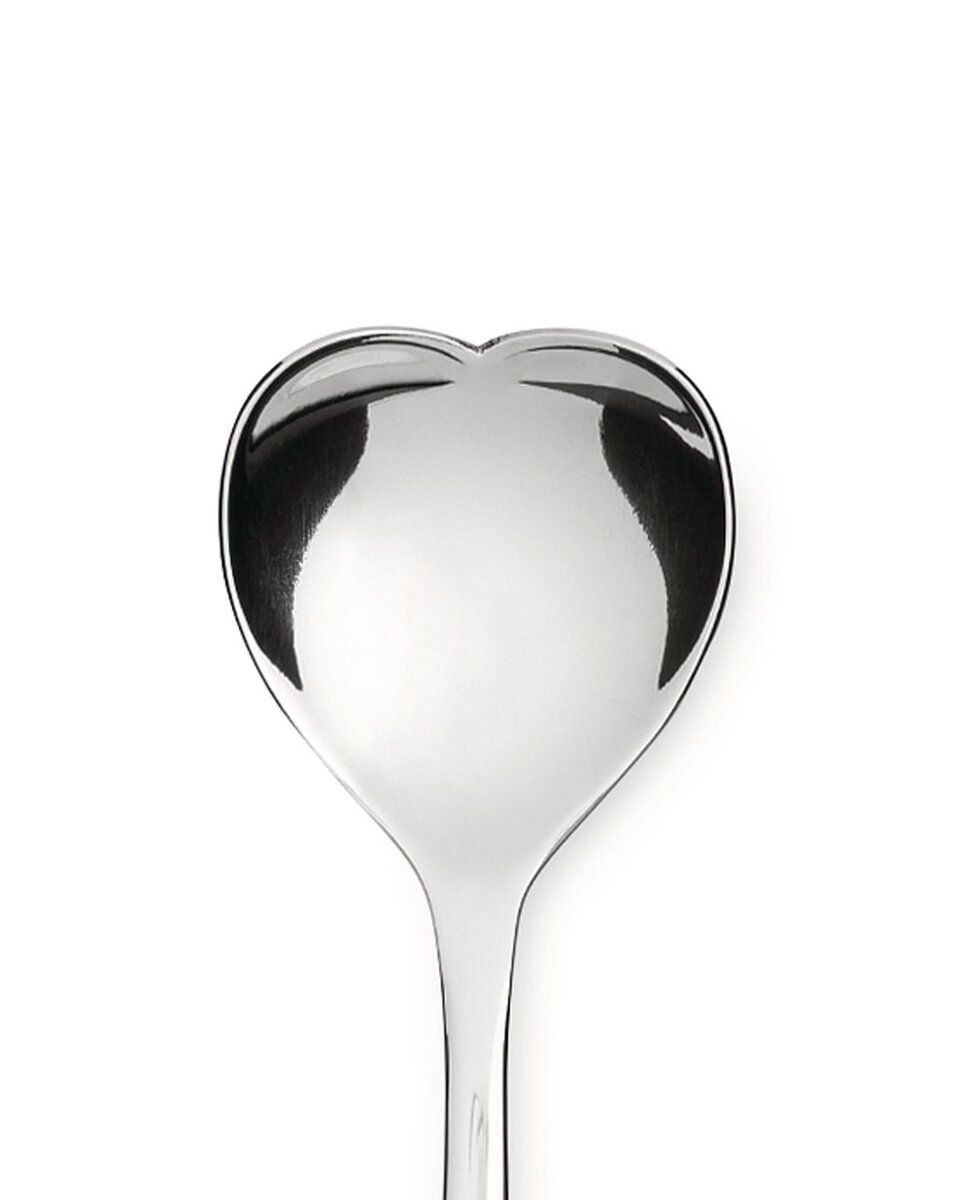 ALESSI BIGLOVE Sett med 4 iskrem-skjeer
