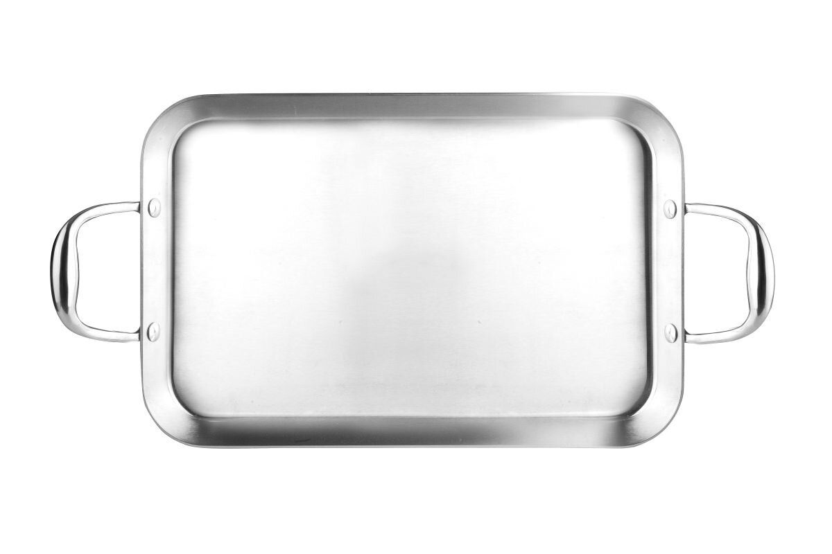 IBILI Stekeplate/grillplate i 3-lags stål for induksjon 38x25cm