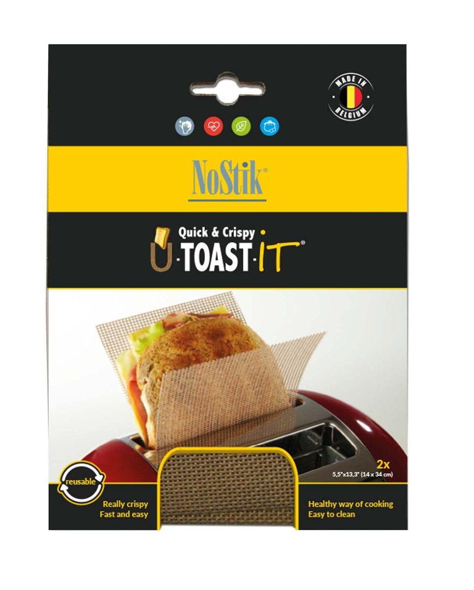 NOSTIK Toastark i teflon, 14x34cm, 2pk