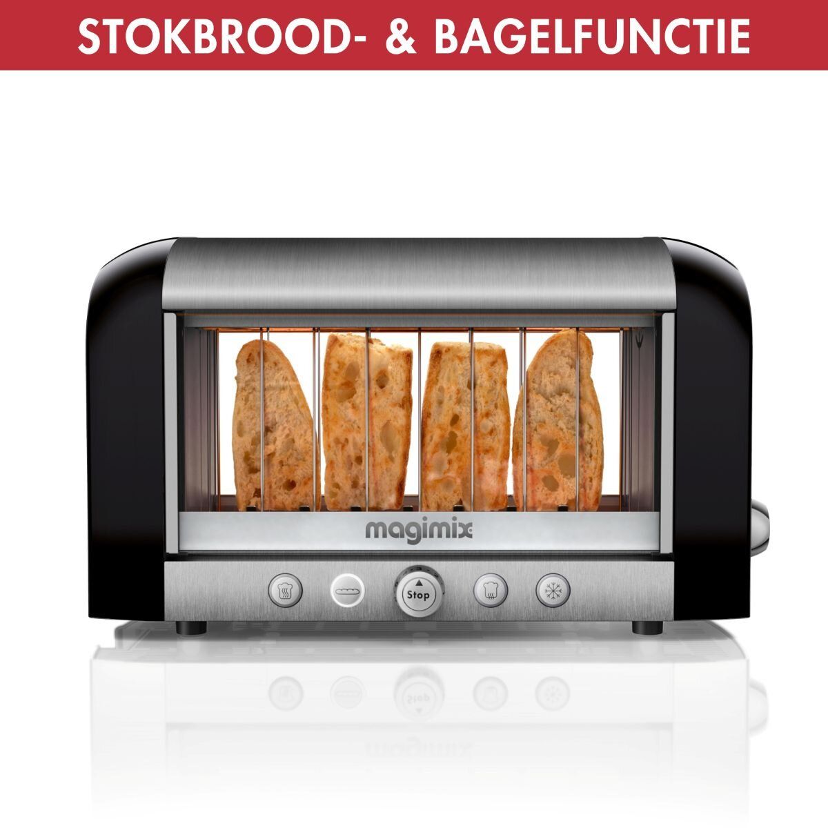 MAGIMIX Brødrister Vision Black