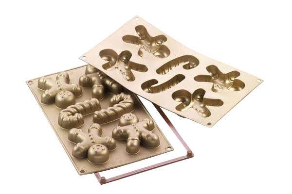 Hovedbilde SILIKOMART Silikonform Pepperkakemenn (for 6 stk)